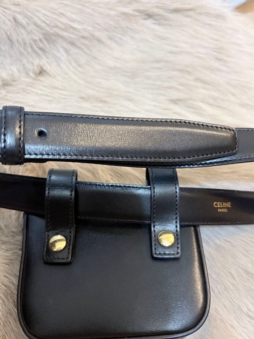 本日限定割引レアCELINE 新品同様トリオンフポーチ付きベルト