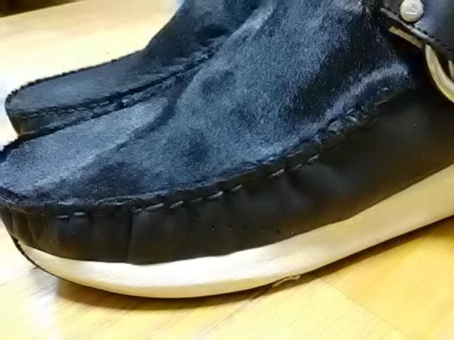 新品箱付 visvim リングモカシン ハラコ 黒 28cm 定価約3万