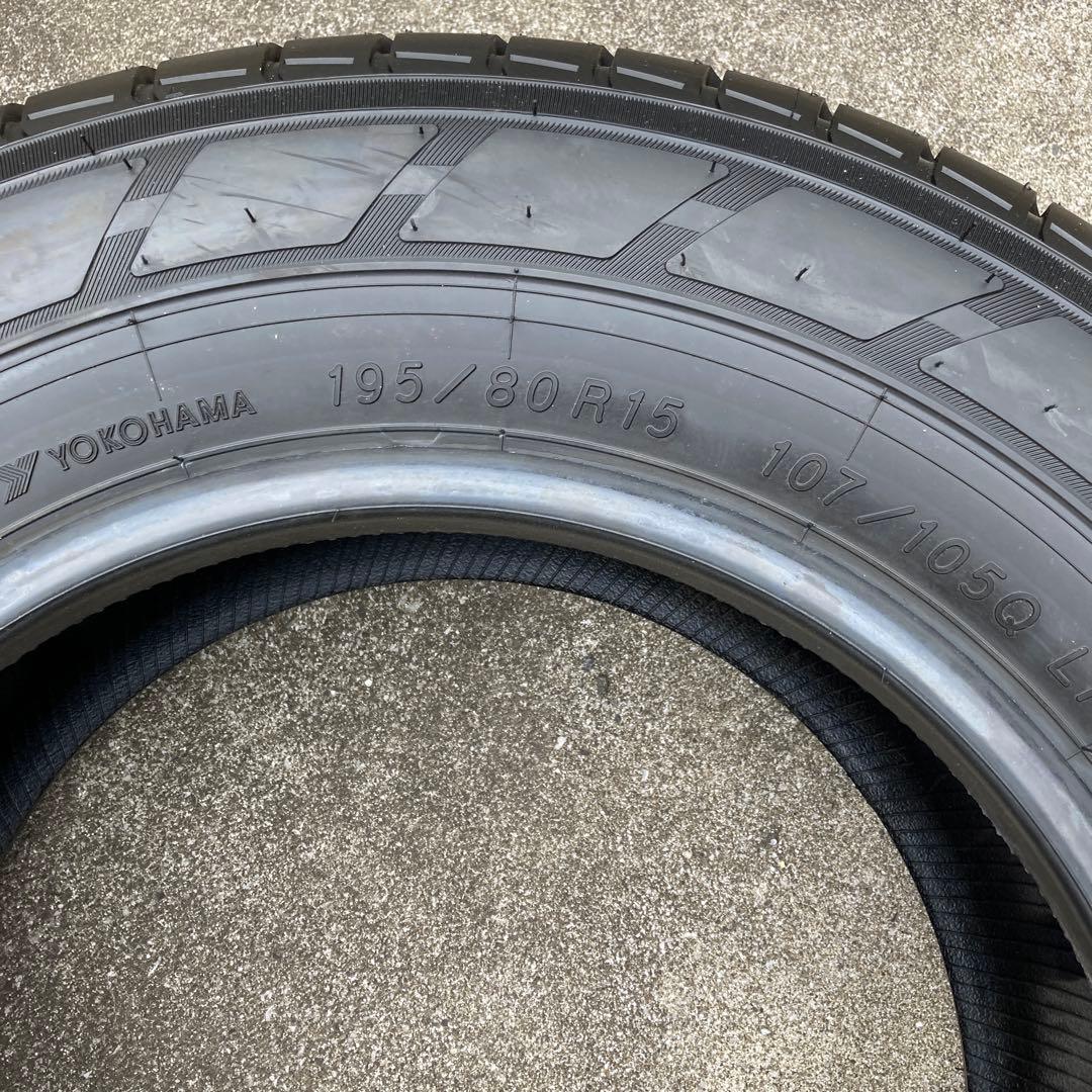 ④新車外し　YOKOHAMA 195/80R15 107-105Ｑ　1本の価格