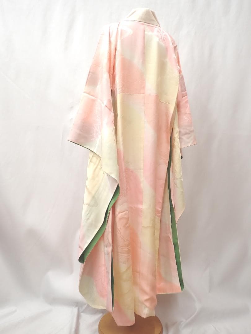 豪華 全面柄 正絹 振袖 長襦袢 2点セット 金駒 身丈158.5cm