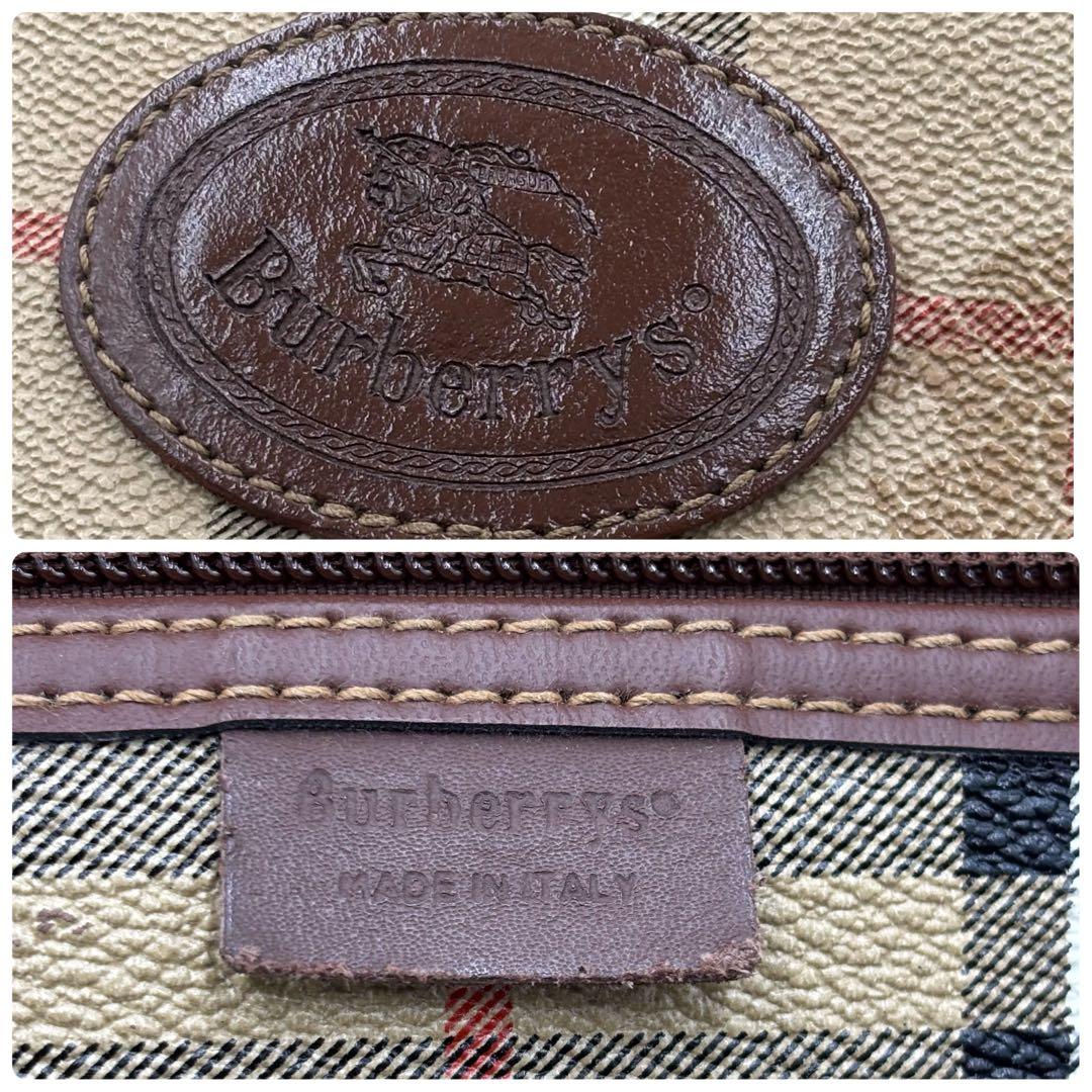 バーバリー ノバチェック 2way レザーボストンバッグ ショルダーバッグ
