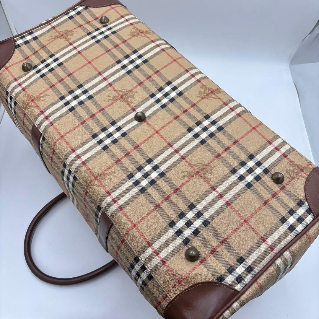 バーバリー ノバチェック 2way レザーボストンバッグ ショルダーバッグ