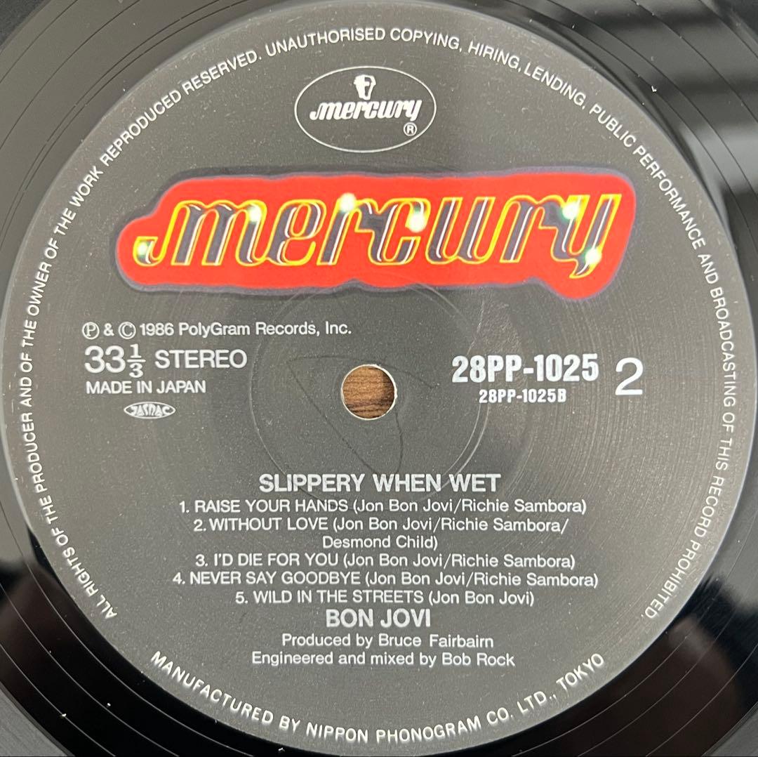【LP/帯付】Bon Jovi / Slippery When Wet