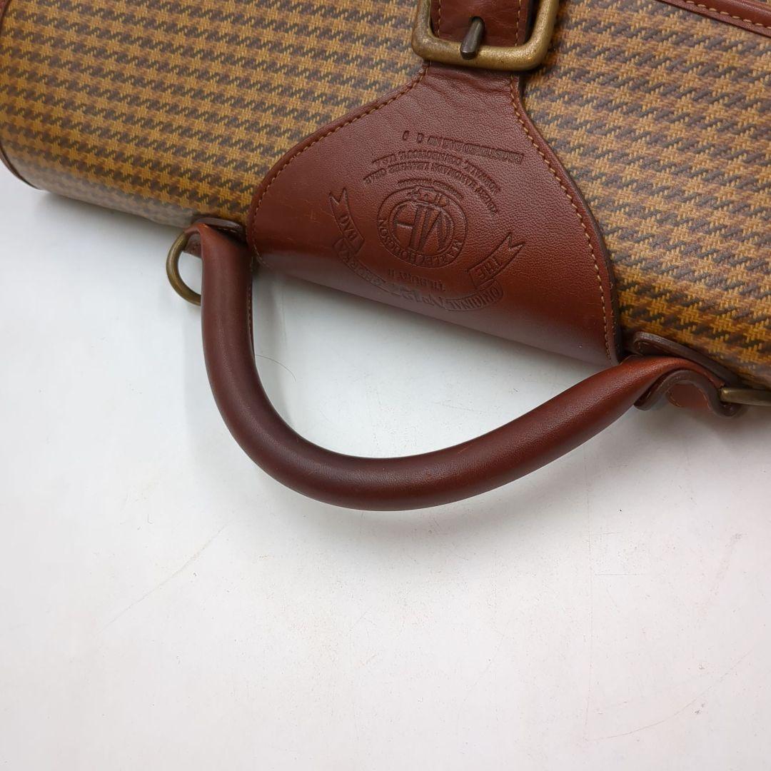 ★美品 GHURKA 2way ボストンバッグ 千鳥格子 MH刻印 No.127