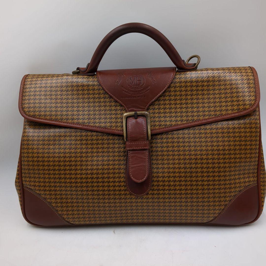 ★美品 GHURKA 2way ボストンバッグ 千鳥格子 MH刻印 No.127