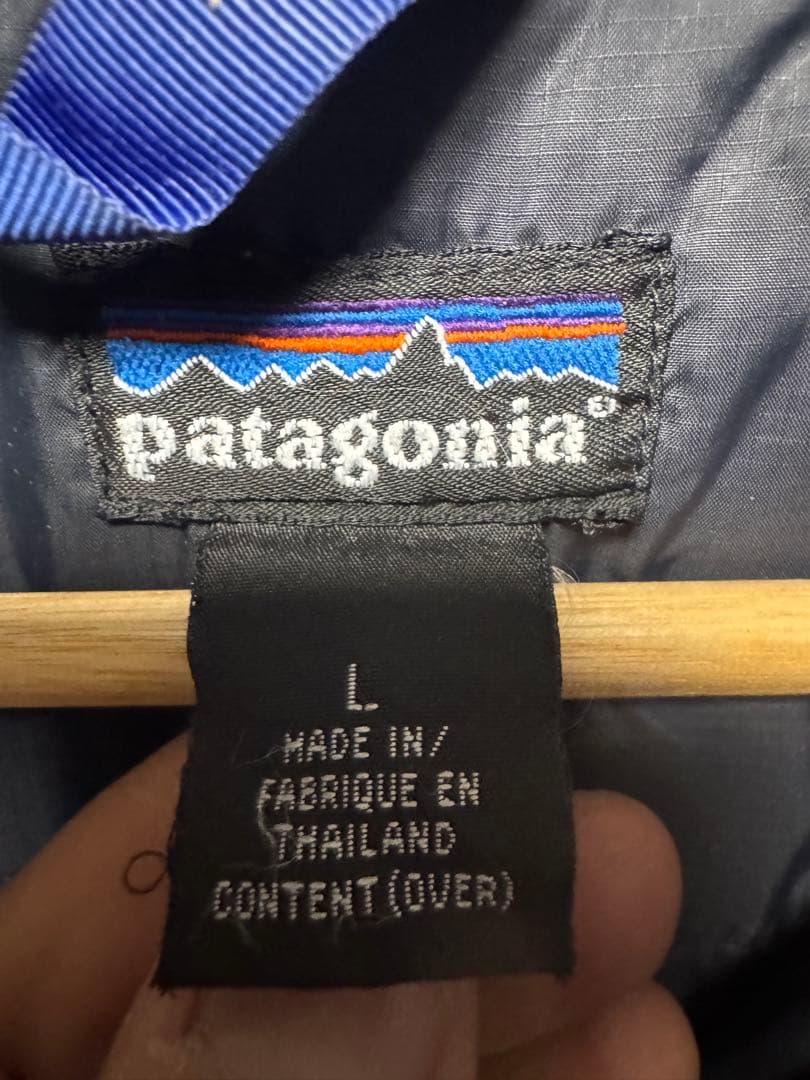 N*S様 Patagonia パタゴニア パフボール ベスト青/黒 L ヴィンテ