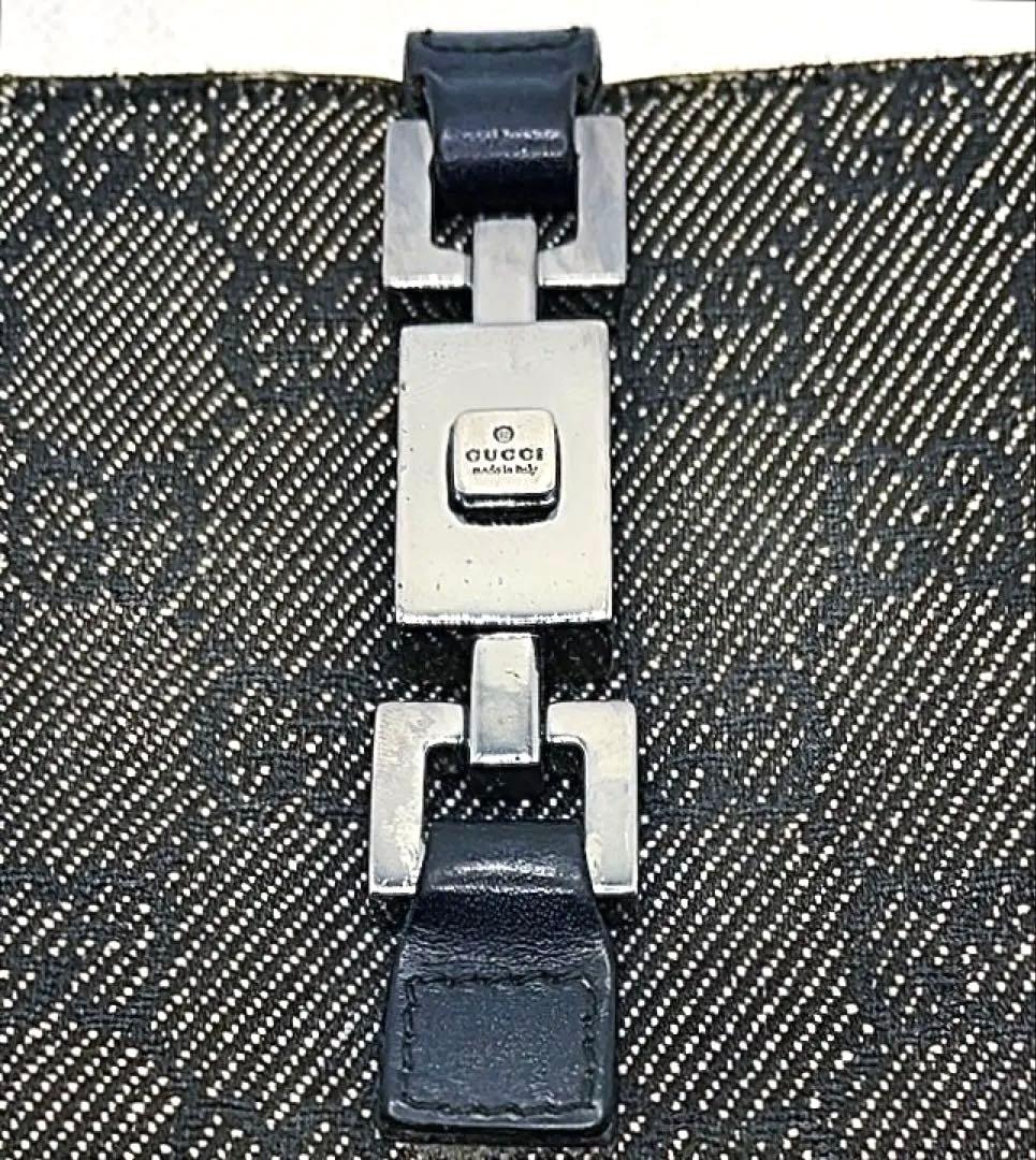 【美品•箱付き】GUCCI グッチ ジャッキー 二つ折り 財布 GG キャンバス