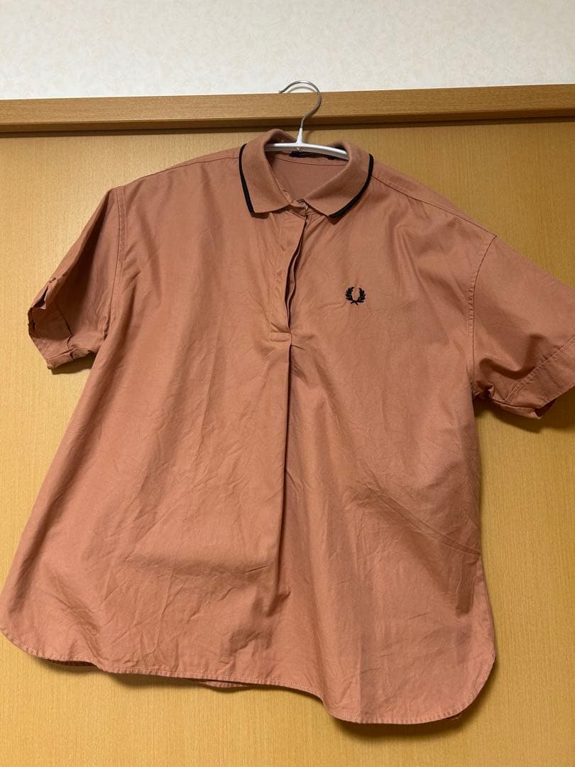 FRED PERRY オレンジ ピンク　ポロシャツ Mサイズ