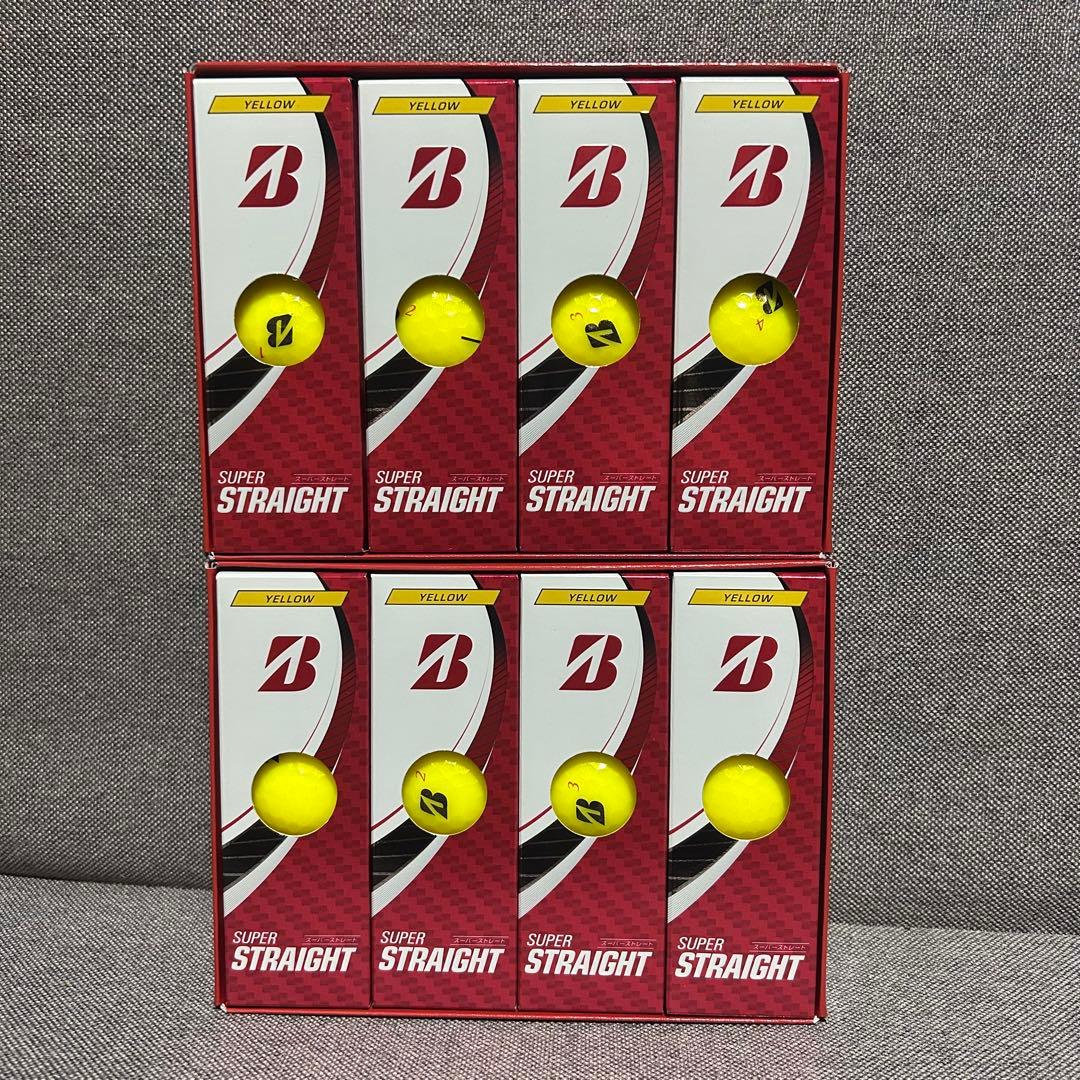 【新品】ブリヂストン スーパー ストレート イエロー 2ダース