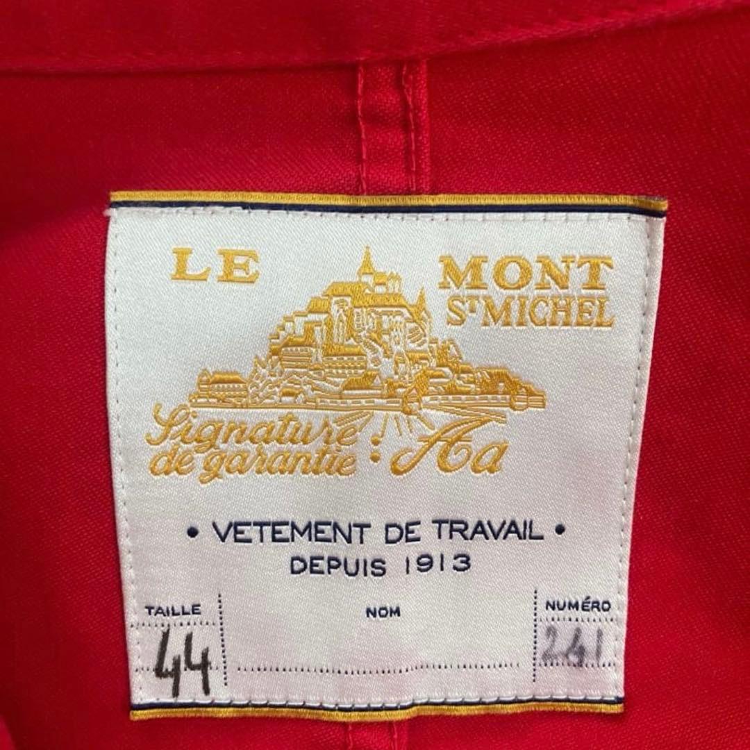 LE MONT ST MICHEL 赤 カバーオール　フレンチユーロワーク44