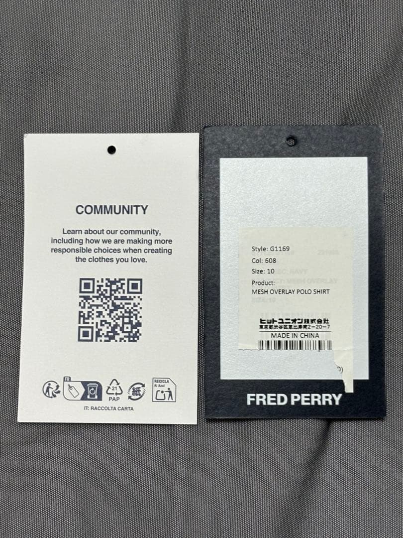 FRED PERRY 半袖メッシュオーバーレイポロシャツ グレー/ブラック
