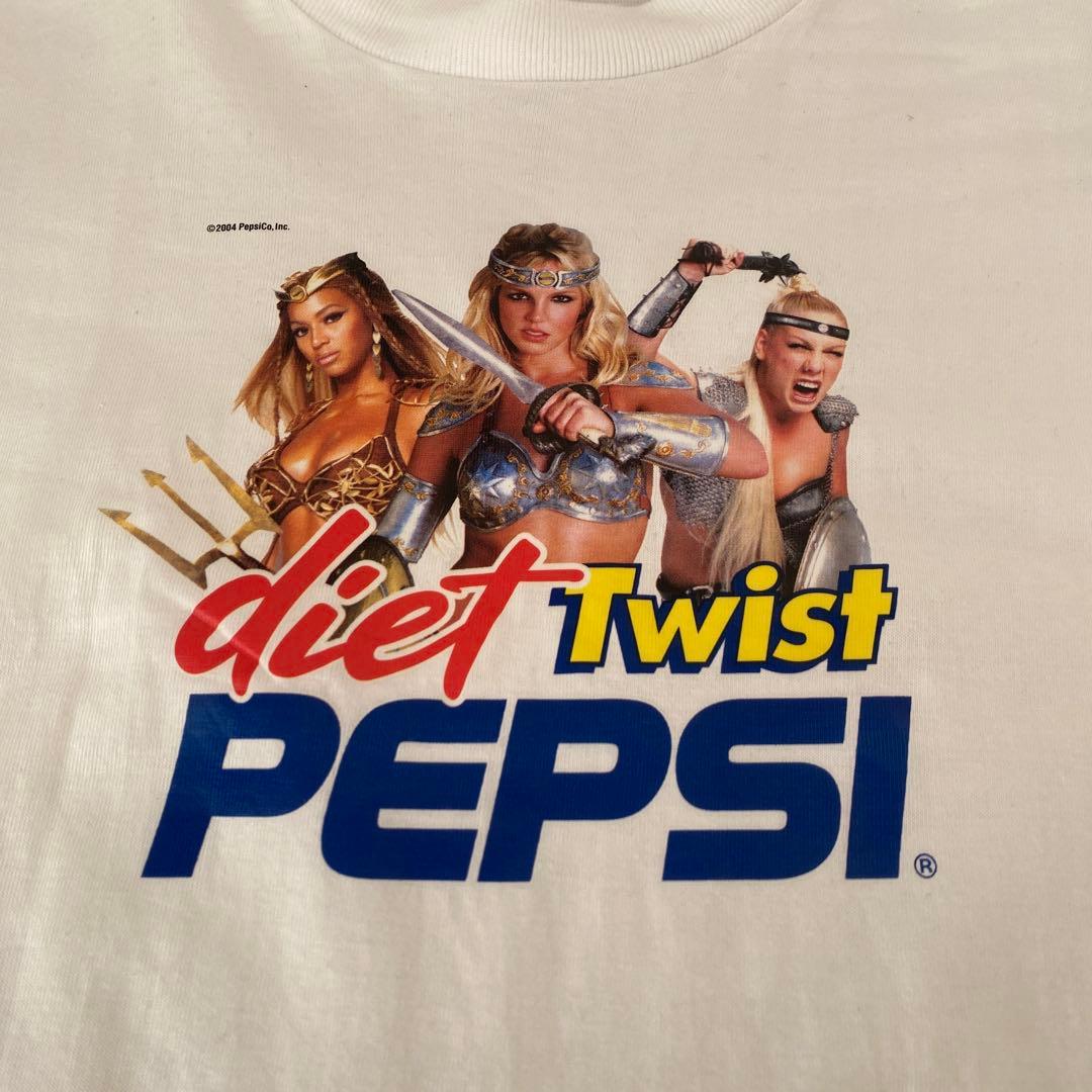 pepsi Cola 00s ブリトニーピンクビヨンセノベルティ販促Tシャツ
