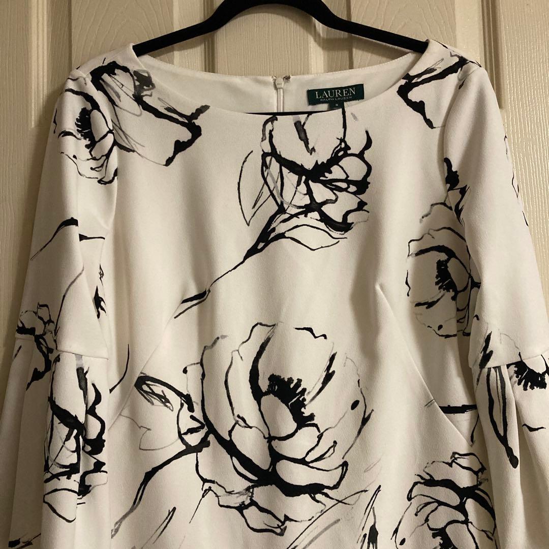 LAUREN RALPH LAUREN フラワープリント ワンピース 8号
