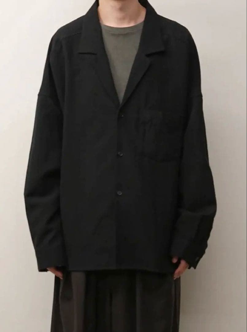 ジャケット・アウター ANCELLM WASH WOOL TAILORED SHIRT
