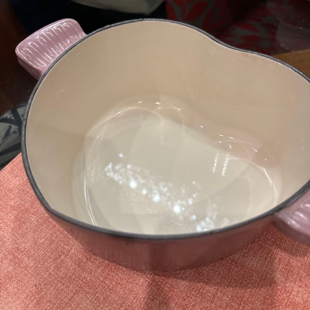 LE CREUSET ハート型鍋 ピンク 約22cm