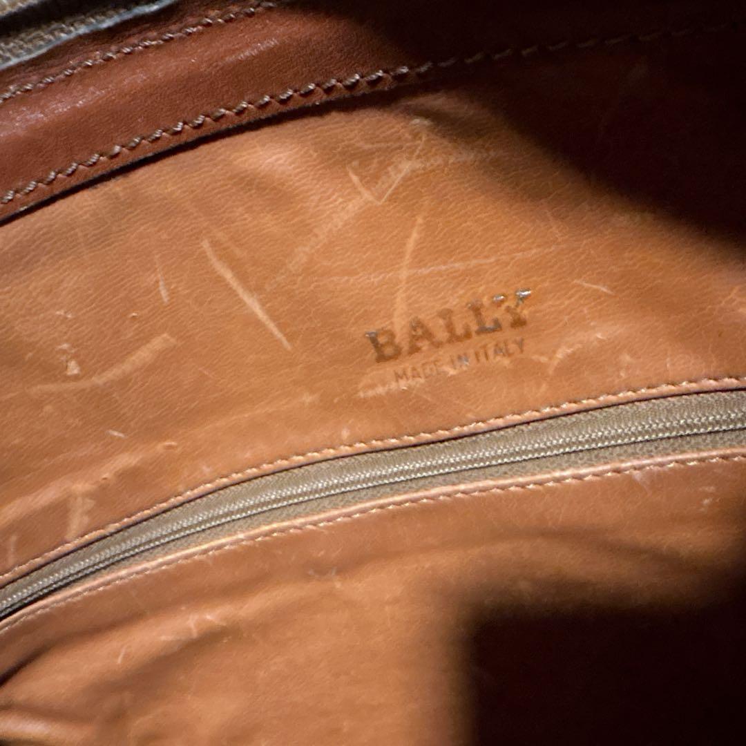 BALLY バリー ボストンバッグ 旅行鞄 PVC×レザー イタリア製