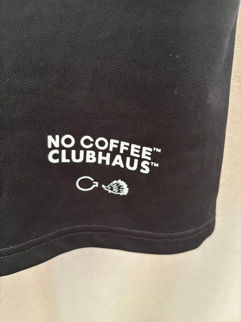 NO GOLF POLO SHIRT 24S/S ブラック　クラブハウス