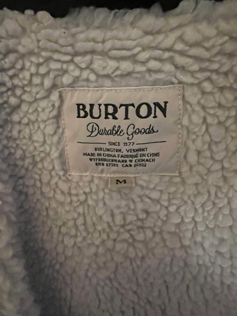 BURTON スノーボードブラック ボアコーチジャケット