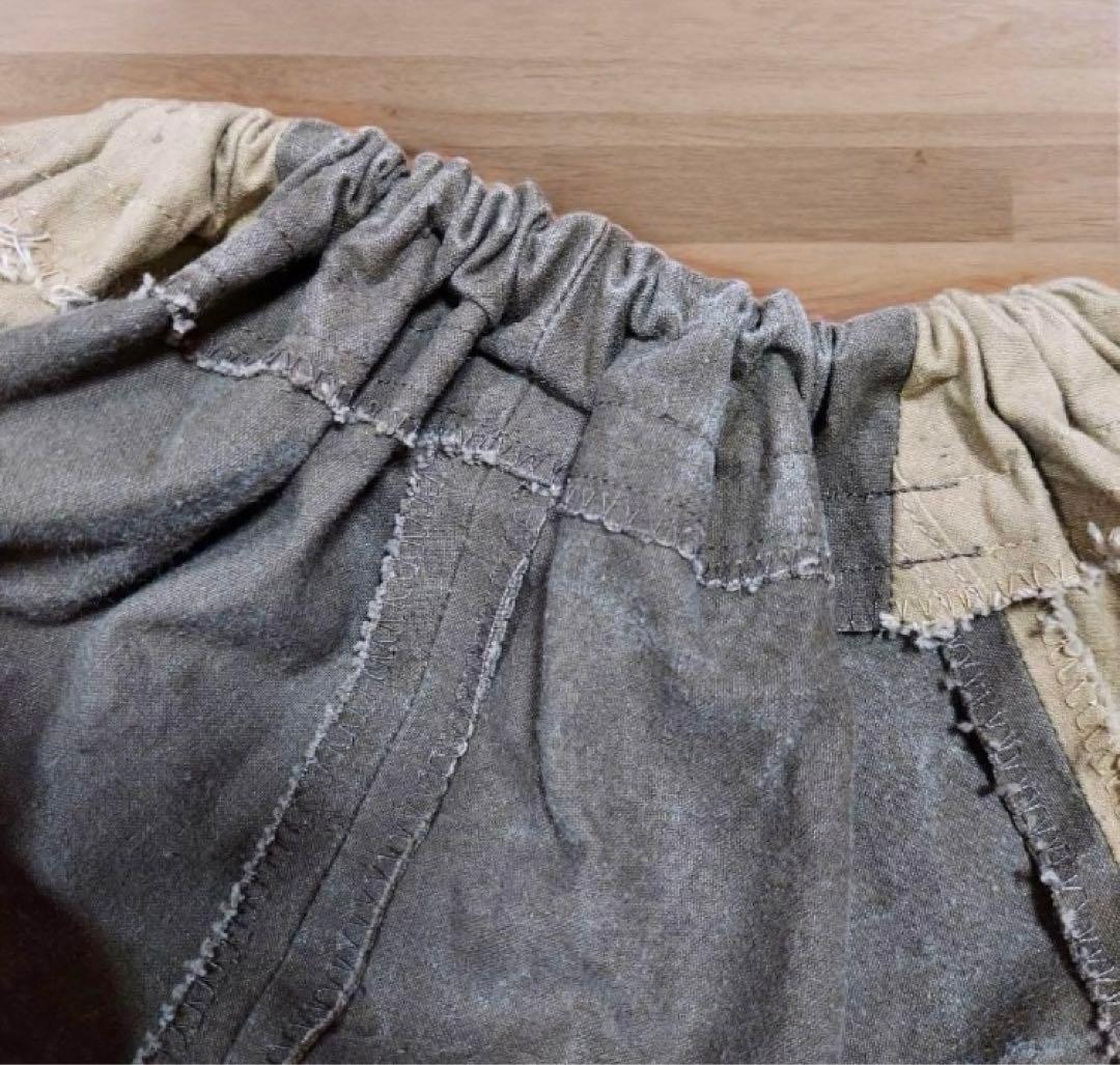 vintage テント生地 サルエルパンツ ミリタリー ステンシル US 軍物