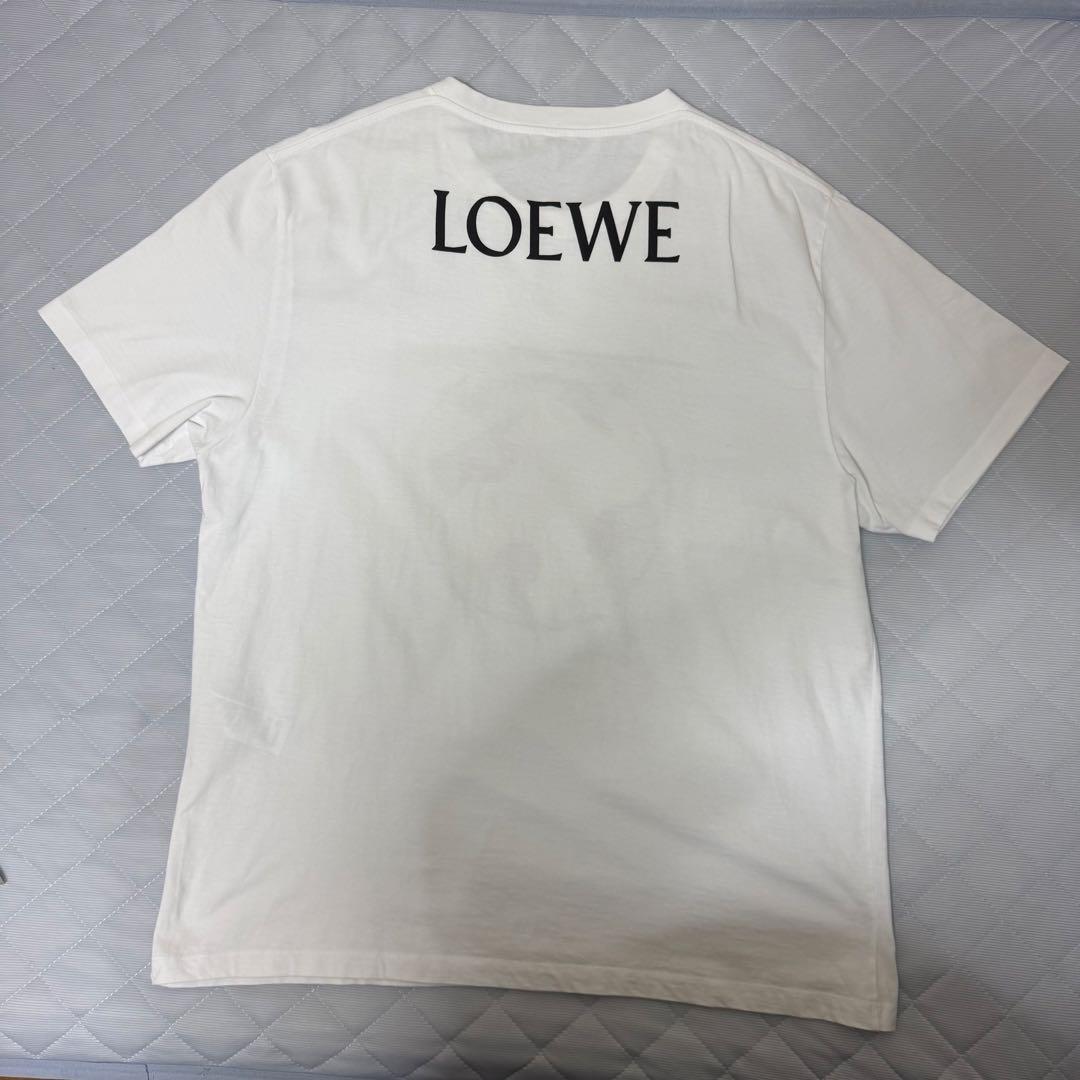 LOEWE ピザプリント Tシャツ ホワイト オーバーサイズ