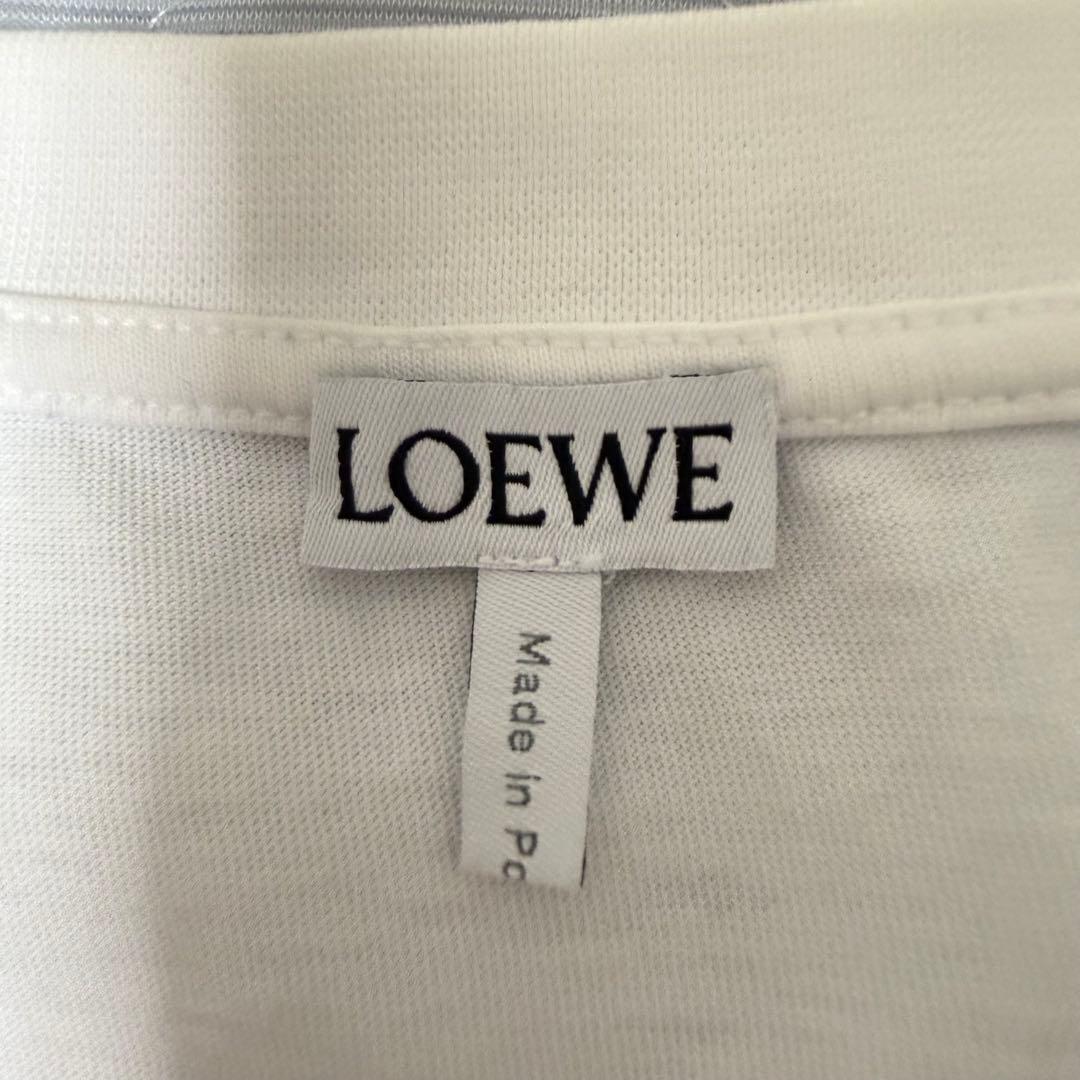 LOEWE ピザプリント Tシャツ ホワイト オーバーサイズ
