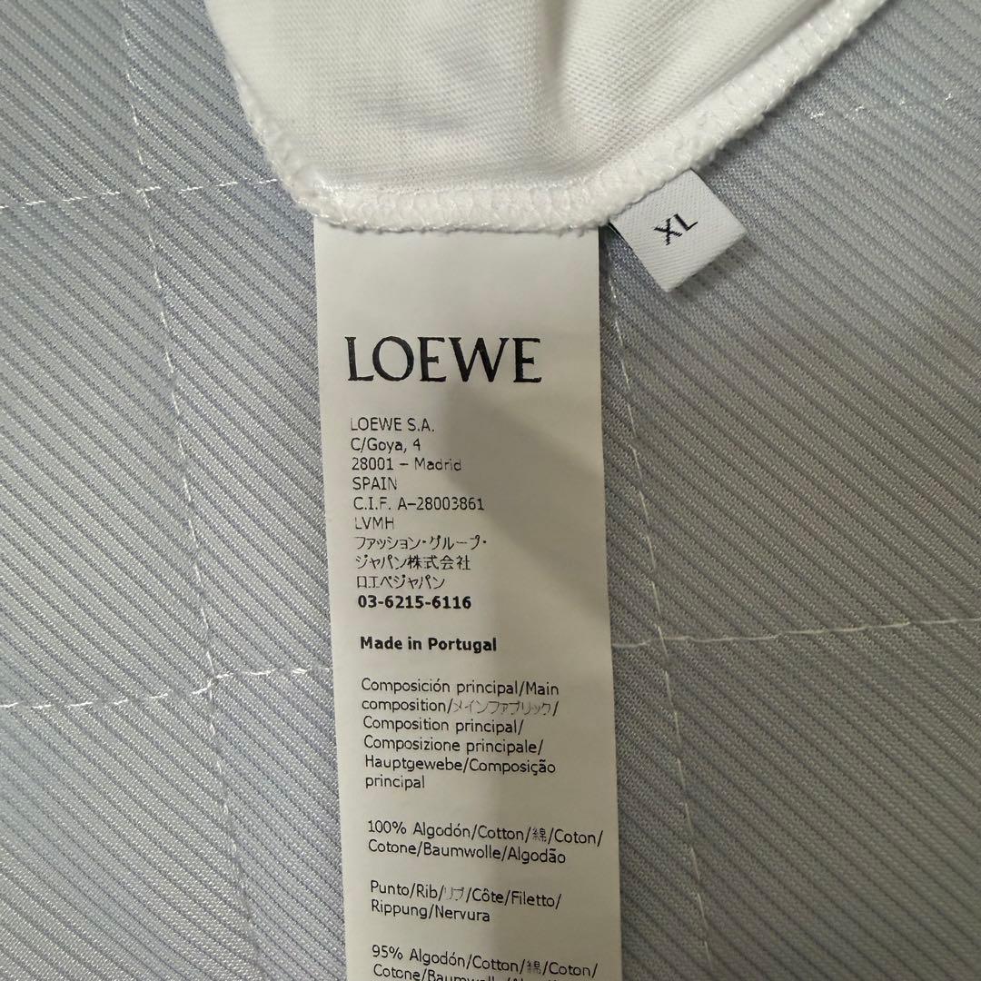 LOEWE ピザプリント Tシャツ ホワイト オーバーサイズ