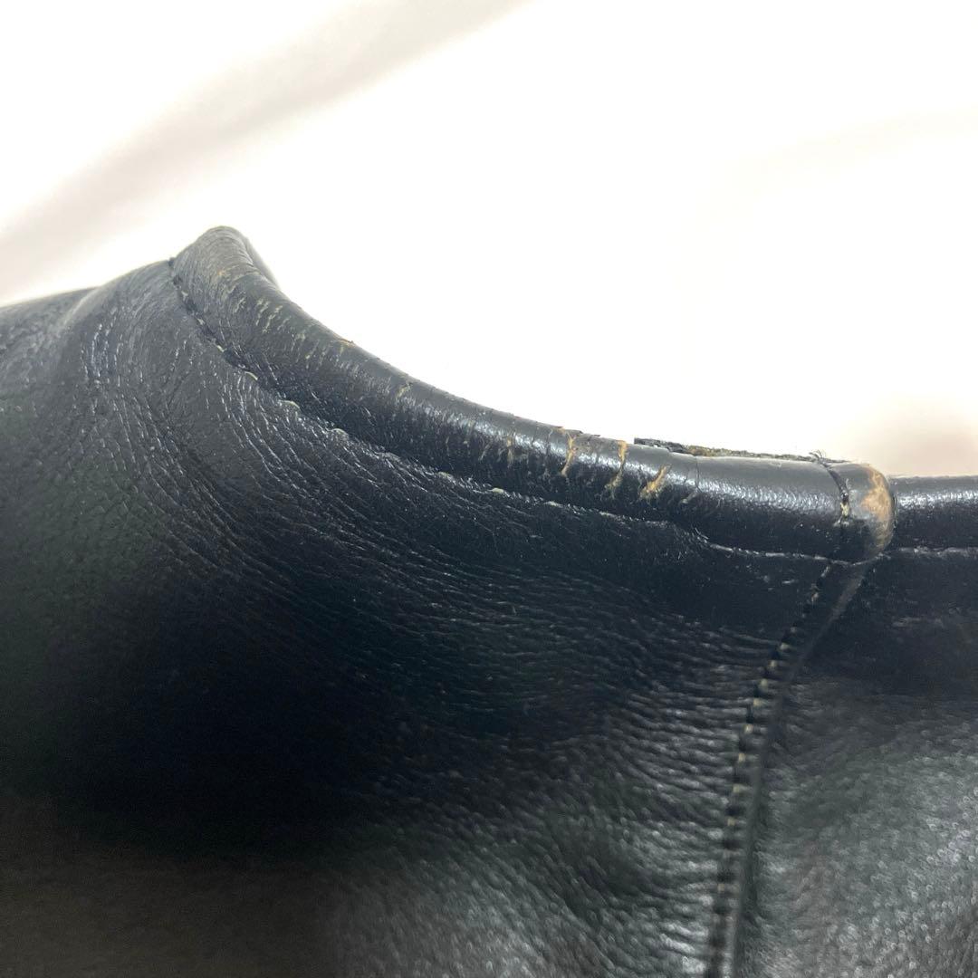 VANSON バンソン レザーベスト BLACK ボタン　黒 ヴィンテージ