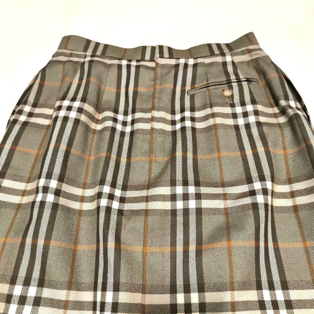 美品　BURBERRYS ノバチェック　プリーツロングスカート L