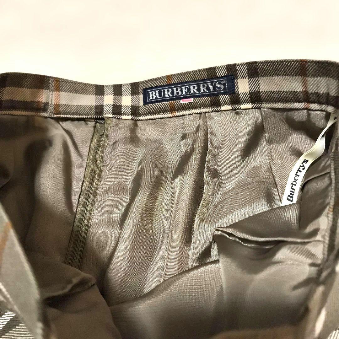 美品　BURBERRYS ノバチェック　プリーツロングスカート L