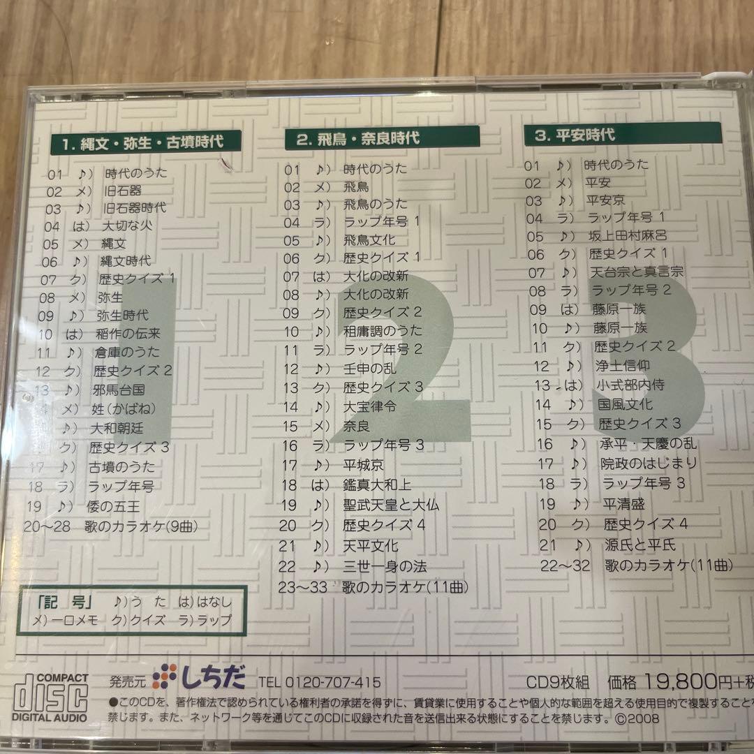 しちだ教育　れきし探訪 CDセット 1-9 小学生　歴史