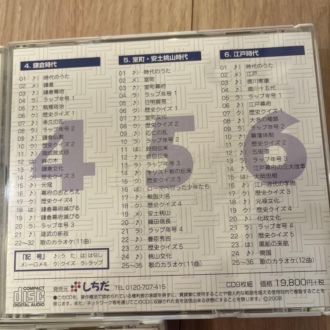 しちだ教育　れきし探訪 CDセット 1-9 小学生　歴史