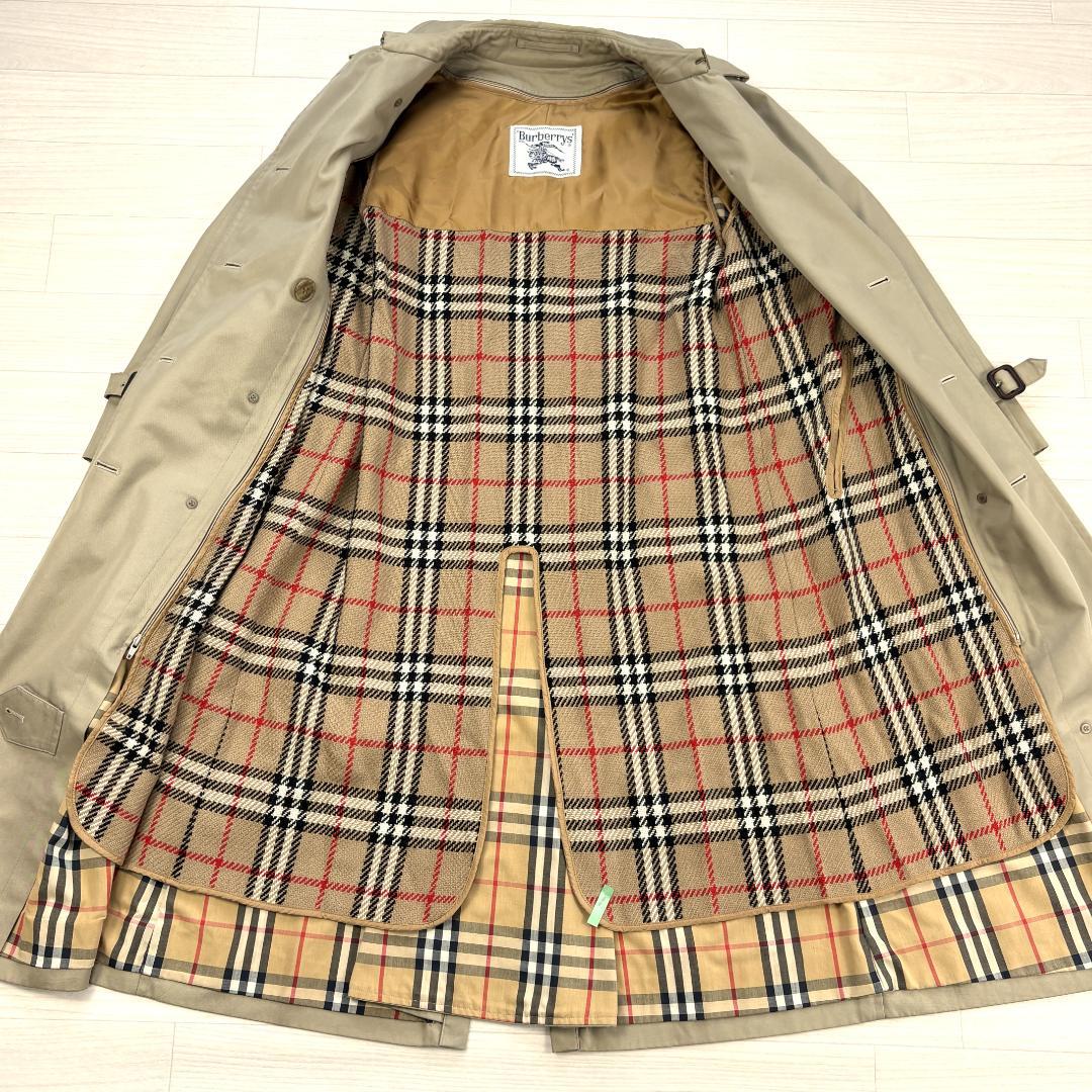 【極美品】バーバリー 英国製 Vintage トレンチコート ライナー チェック