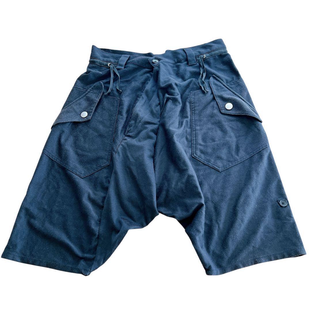 PPFM サルエルパンツ Y2K ショートパンツ カジュアル　黒 M