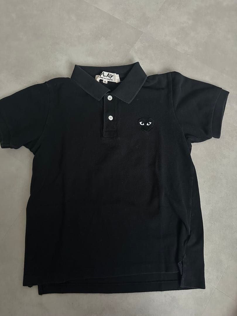 【美品】PLAY Comme des Garçons ブラックポロシャツ S