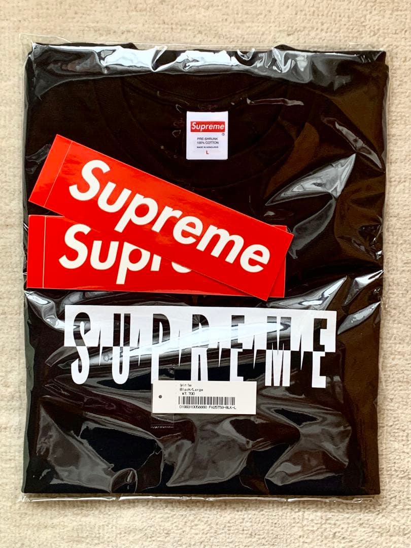 トップス Supreme Split Tee \"Black\" L