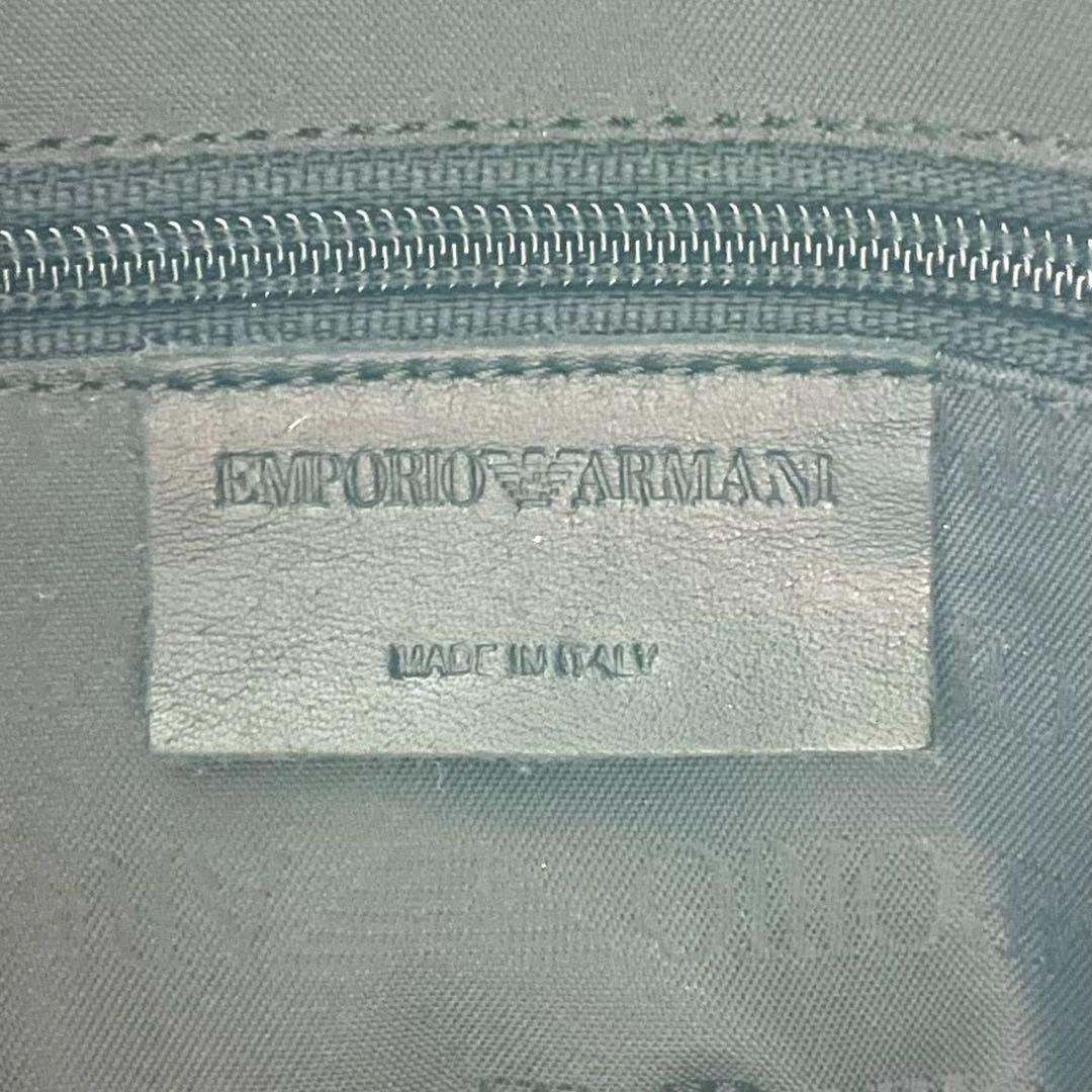 美品✨希少 エンポリオアルマーニ 2way ショルダー ボストンバッグ レザー