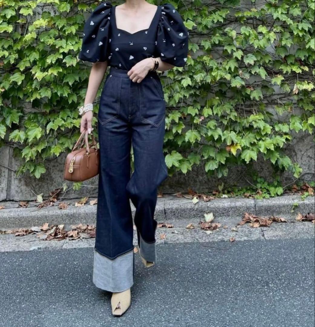 シーニュ cygne ロールアップデニム　Laetitia