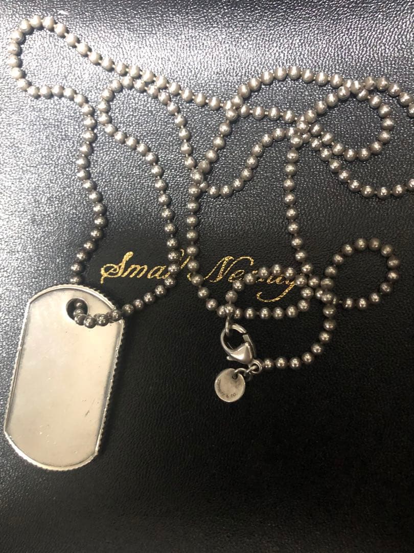 時*雨様 Tiffany & Co. 925シルバードッグタグネックレス
