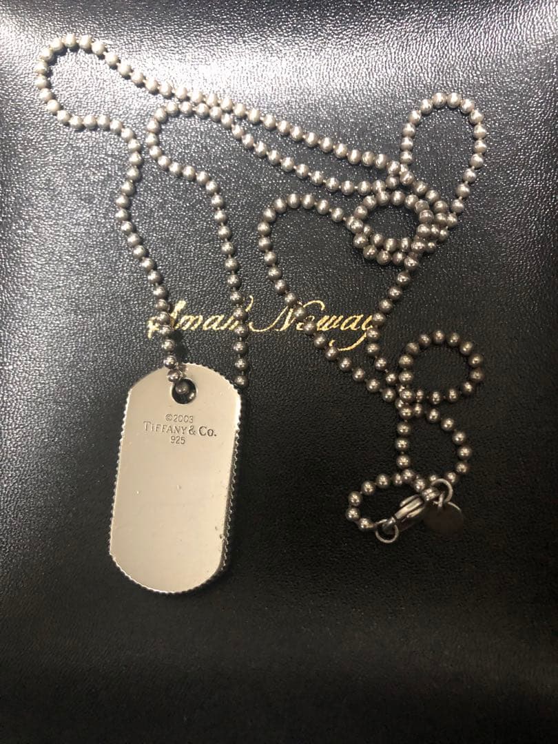 時*雨様 Tiffany & Co. 925シルバードッグタグネックレス
