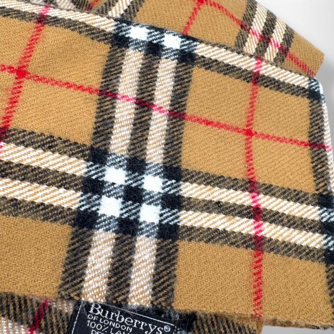 【ヴィンテージ】Burberrys マフラー ノバチェック 英国製 ウール100
