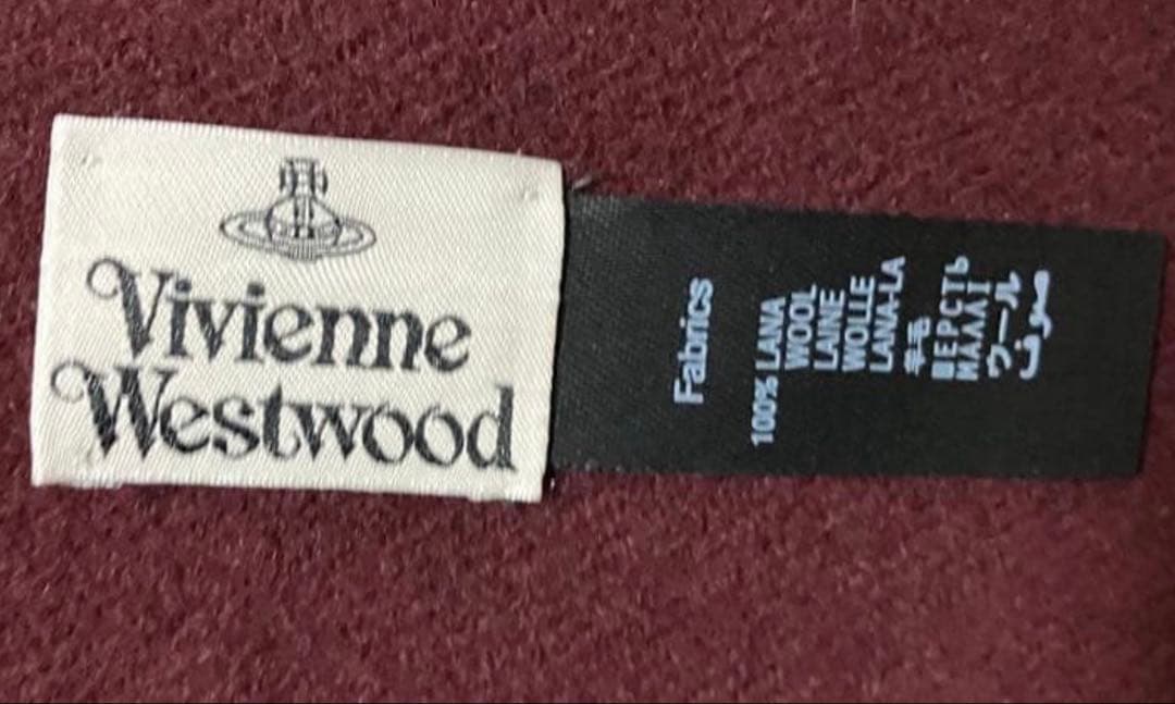 よしたろうVivienne Westwood ボルドー　マフラー