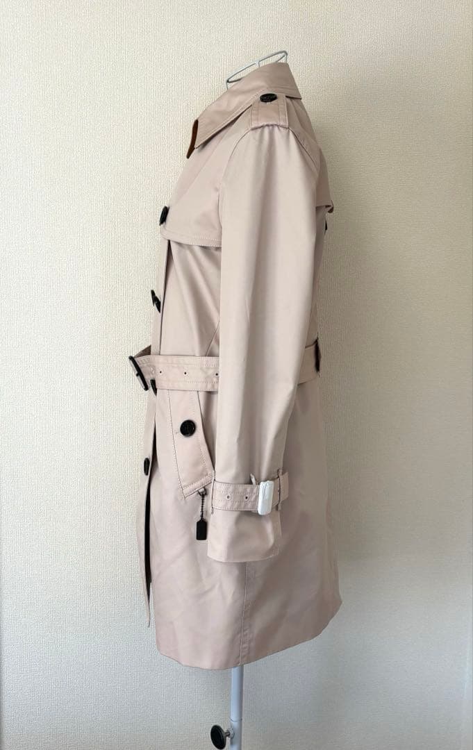 COACH ベージュ ダブルブレストトレンチコート