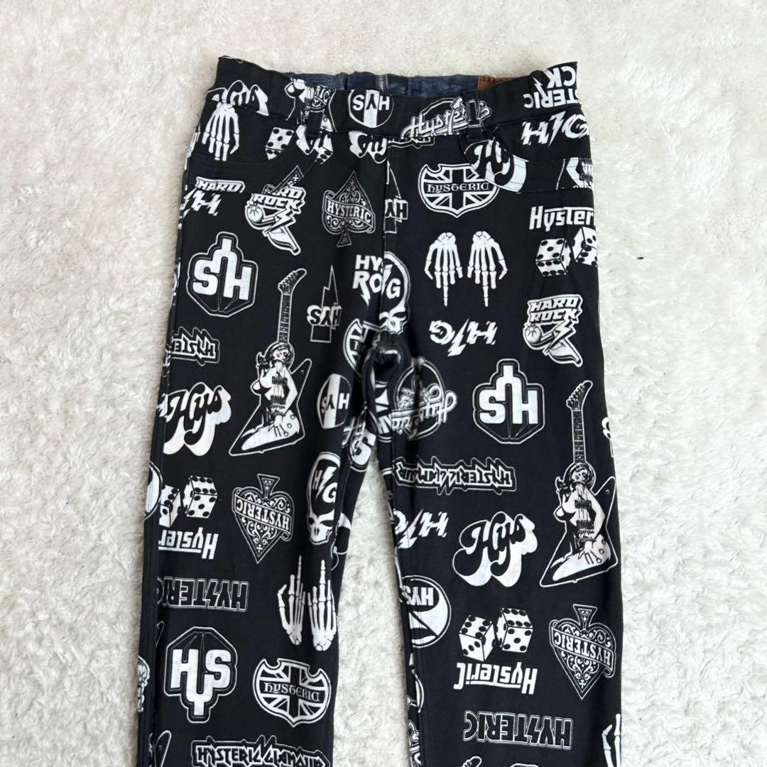 ヒステリックグラマーREBEL ROCK柄リバーシブルスウェットパンツ　2way