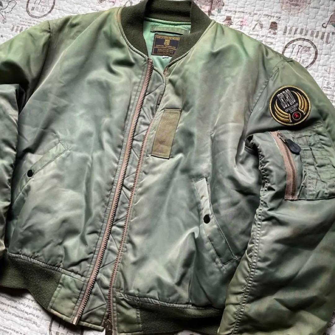 メ*ン様 80s USAF TYPE MA-1 フライトジャケット•フェード