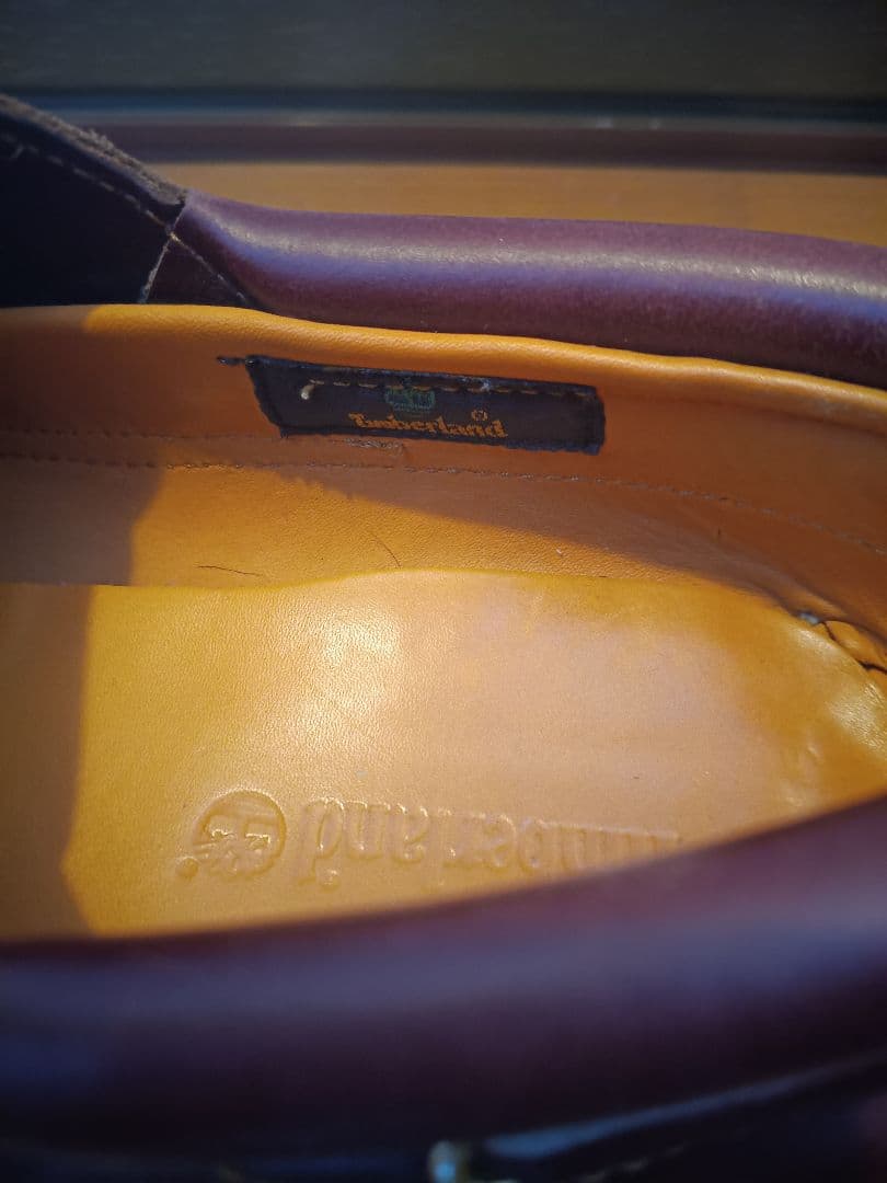 Timberland 3eye モカシン デッキシューズ バーガンディ