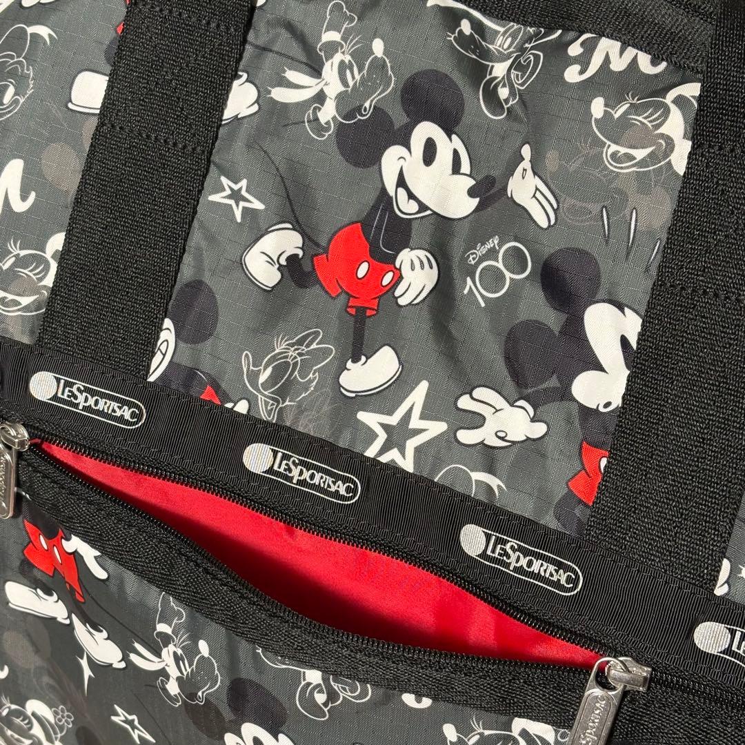 【美品】レスポートサック　ラージウィークエンダー　ディズニー100チームミッキー