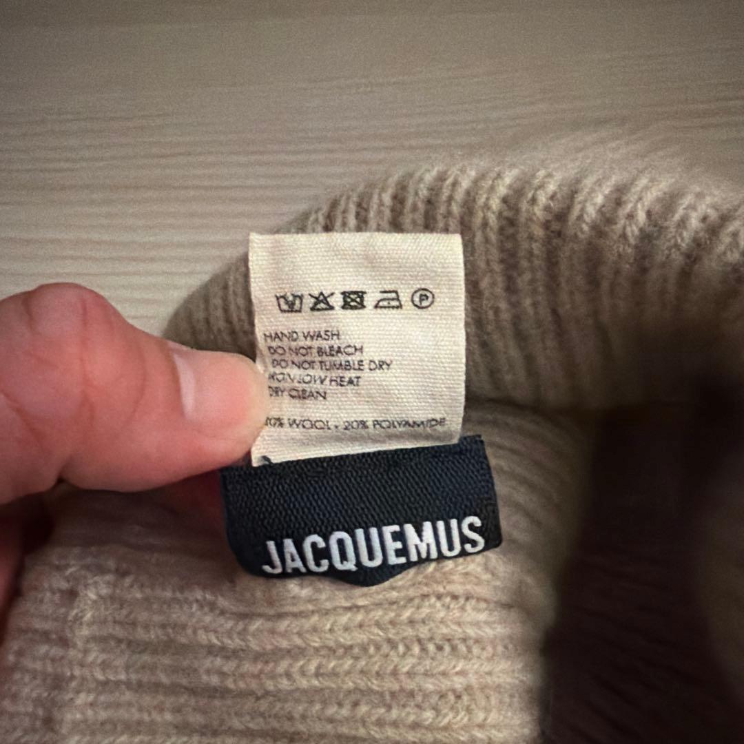 【パプリカ】JACQUEMUS グレー ニット帽 BADHOP Vingo