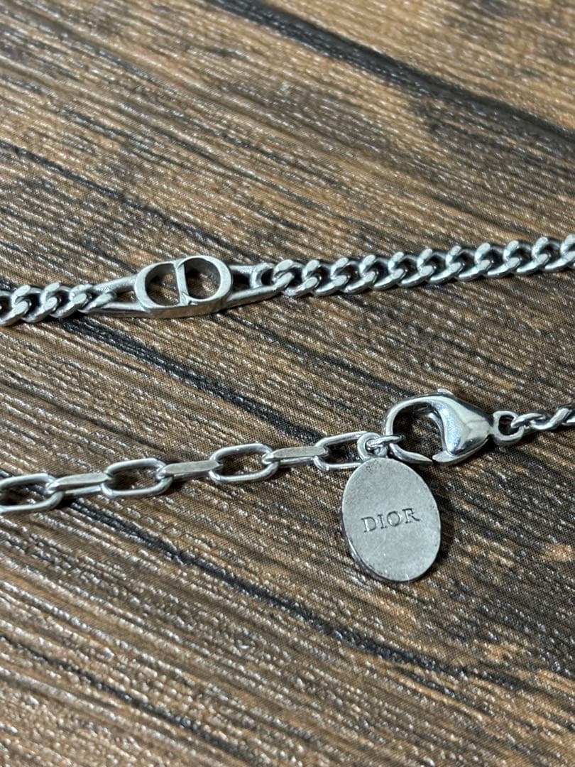 【希少】Dior CD ICON チェーン リンク ネックレスシルバー 925