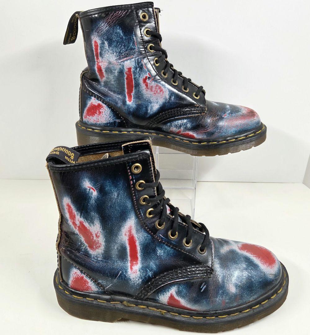 【英国製】Dr.Martens 8ホール 25cm マーブル ペイント 希少