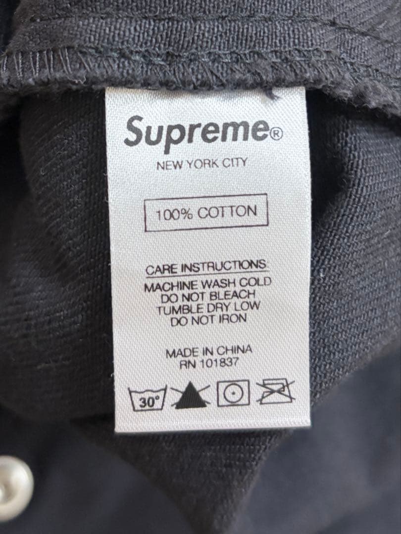 ジャケット・アウター Supreme Snap Front Twill Jacket BLACK